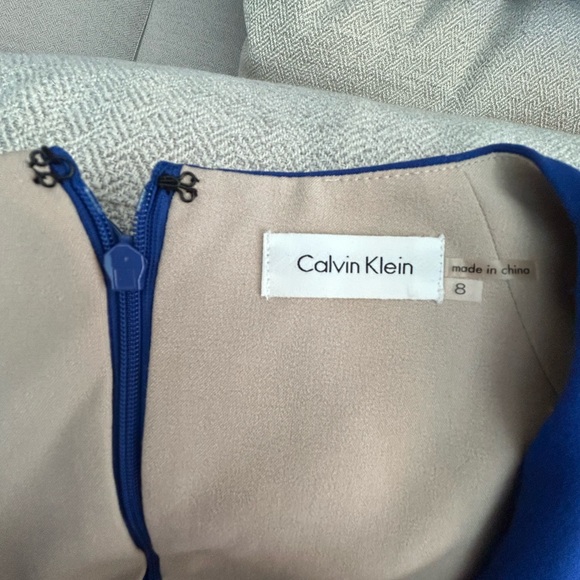 Calvin Klein dress, blue, size 8 - Picture 2 of 3